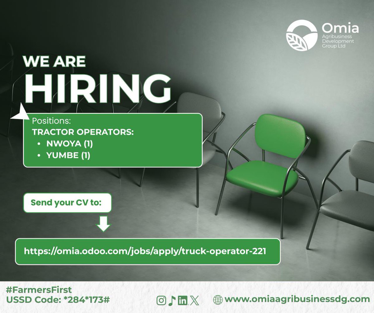 EvancoHR's tweet image. Jobs @OmiaLtd 

Check full details in the link below 👇 

omiaagribusinessdg.com/new-jobs/