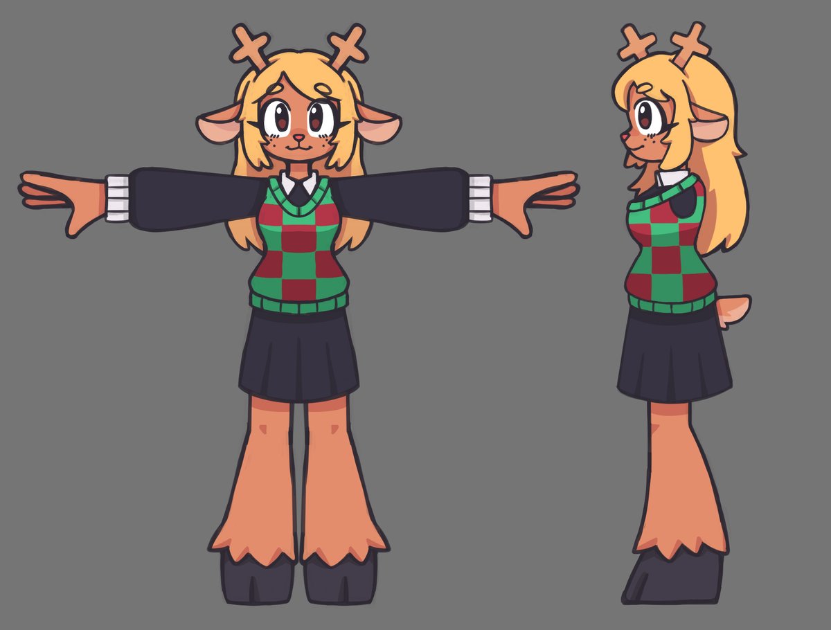Lunar7313's tweet photo. (WIP) Noelle ❤️ 
#deltarune #noelleholiday https://t.co/lIWALQrrnb