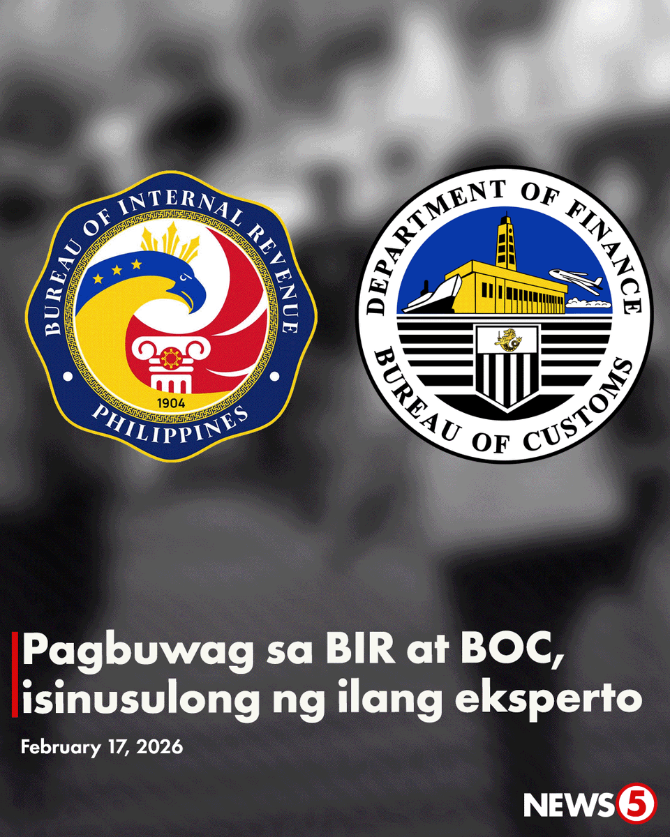 News5PH's tweet photo. GOODBYE BIR AT BOC?

Naniniwala ang ilang eksperto na kailangan nang buwagin ang Bureau of Internal Revenue (BIR) at Bureau of Customs (BOC).

Paliwanag ni dating Finance undersecretary Cielo Magno, tuwing kinakapos ang budget, unang naiisip ng mga mambabatas na dagdagan ang buwis. Sa kabila nito, bilyon-bilyong piso ang aniya'y napupunta lang sa korupsyon.

Iminumungkahi ng tax expert na si Mon Abrea sa mga mambabatas ang pagbuo ng National Revenue Authority na hahawak sa pangongolekta ng buwis at customs duties. | via Gerard de la Peña

FULL REPORT: https://t.co/9vJdeJ4Yl3