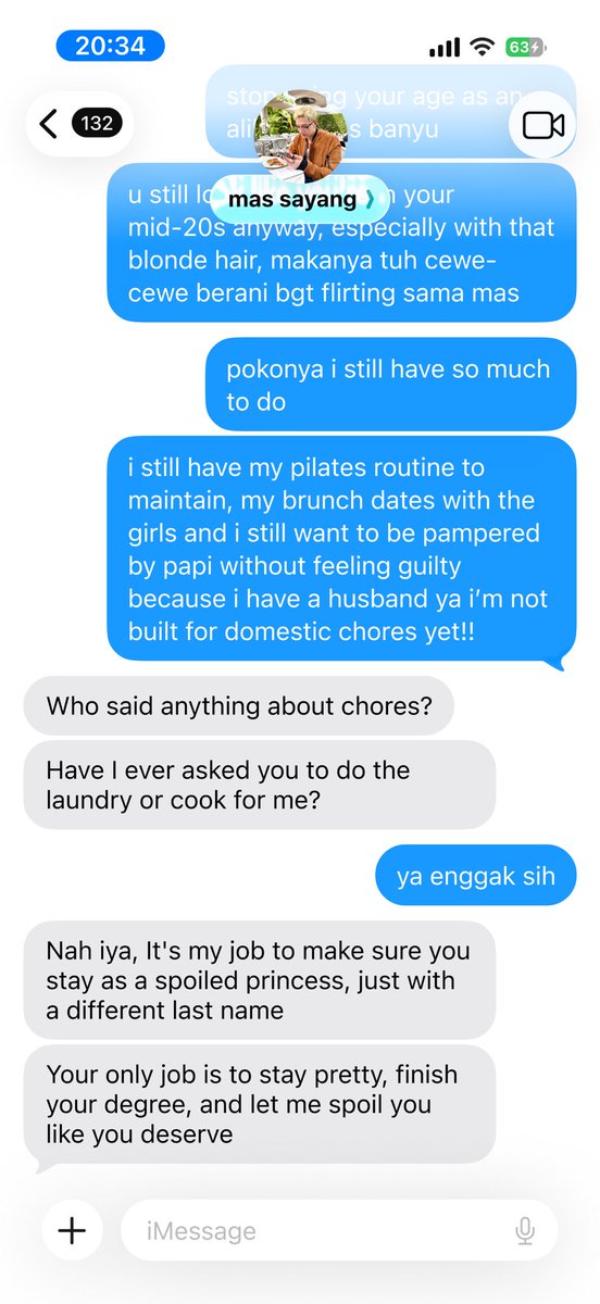 kyonamayo's tweet image. santai aja lah aku masih 25 gf 
tapi mas udah 31, sayang bf