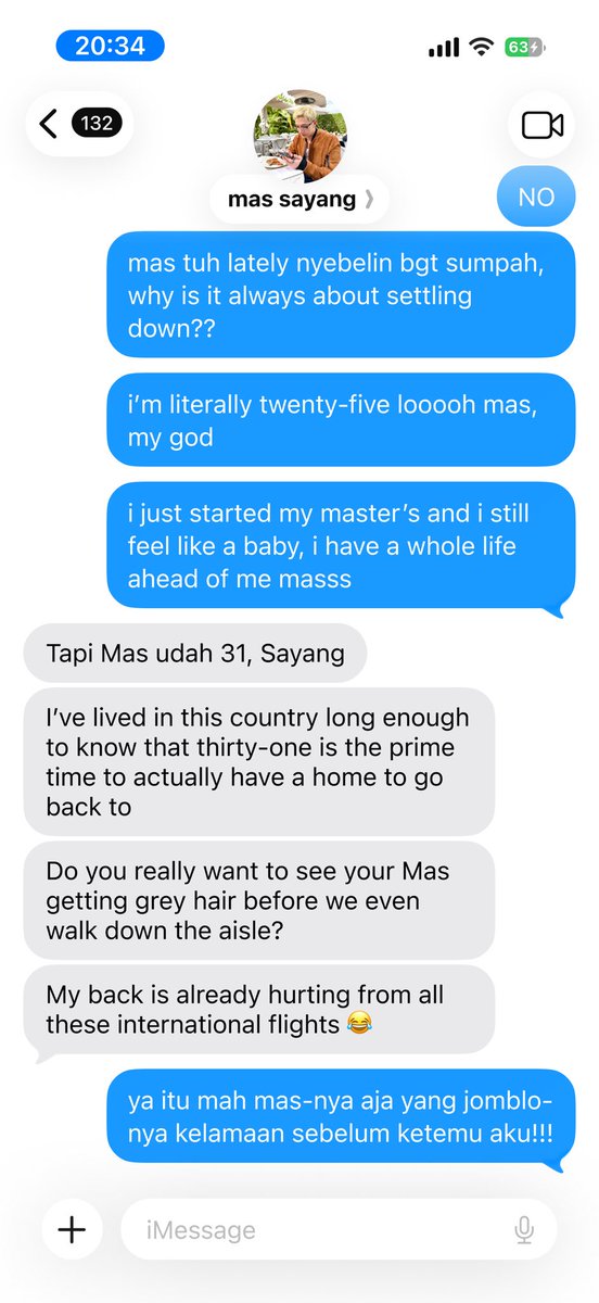 kyonamayo's tweet image. santai aja lah aku masih 25 gf 
tapi mas udah 31, sayang bf