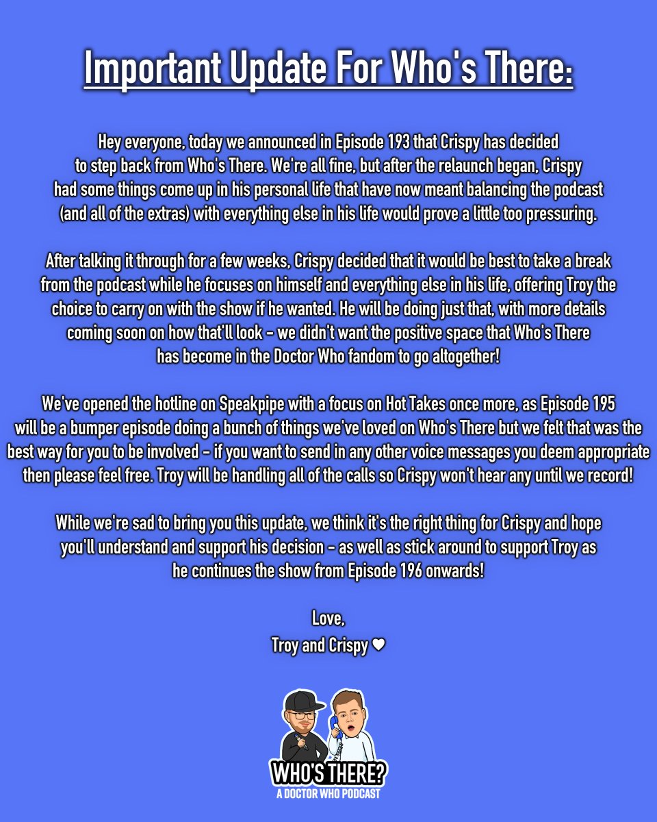 Who's There? | A Doctor Who Podcast tweet media