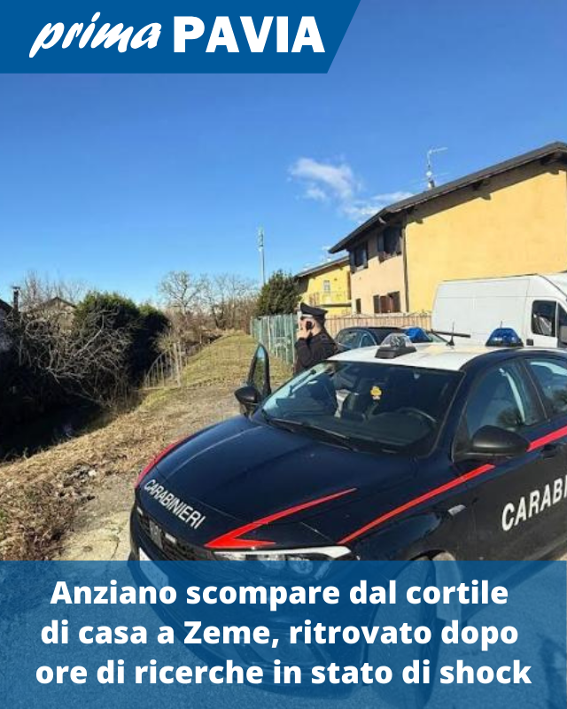PrimaPavia's tweet image. LEGGI QUI: primapavia.it/cronaca/anzian…
#Scomparsa #Ricerche #Zeme #Carabinieri #Cronaca #Notizie #News