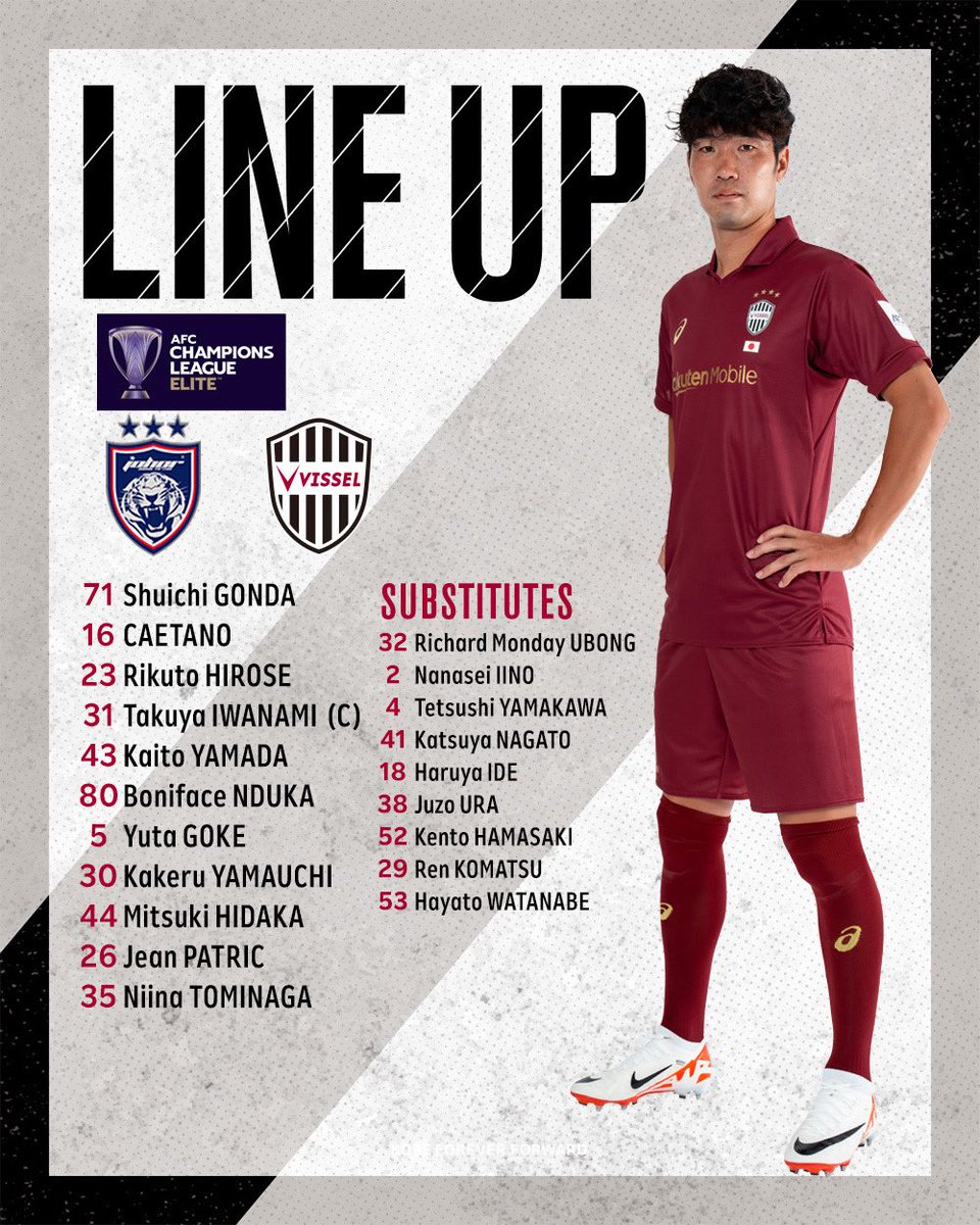 今日の試合は面白くなりそう。

＃visselkobe