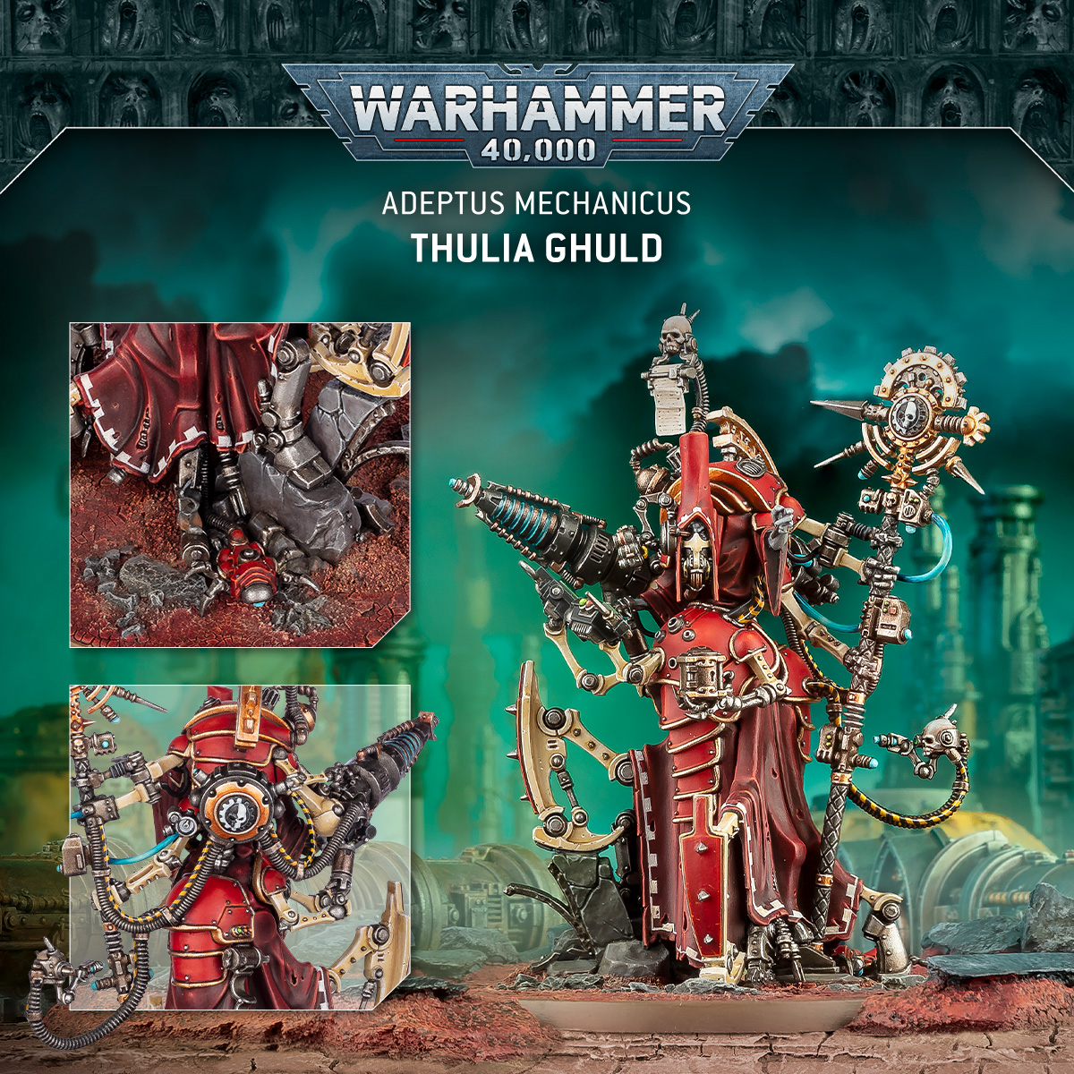 The intense Thulia Ghuld is coming to the Adeptus Mechanicus for #Warhammer #40K #Warhammer40K soon as part of the newly unfolding campaign seeing out 10th Edition - See More Here beastsofwar.com/warhammer-40k/…