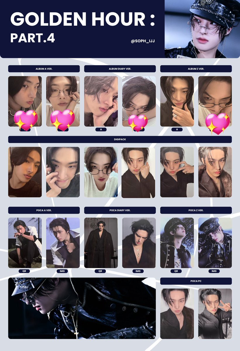 ATEEZ アチズ トレカ 交換 GOLDEN HOUR : Part.4 通常盤 封入 譲