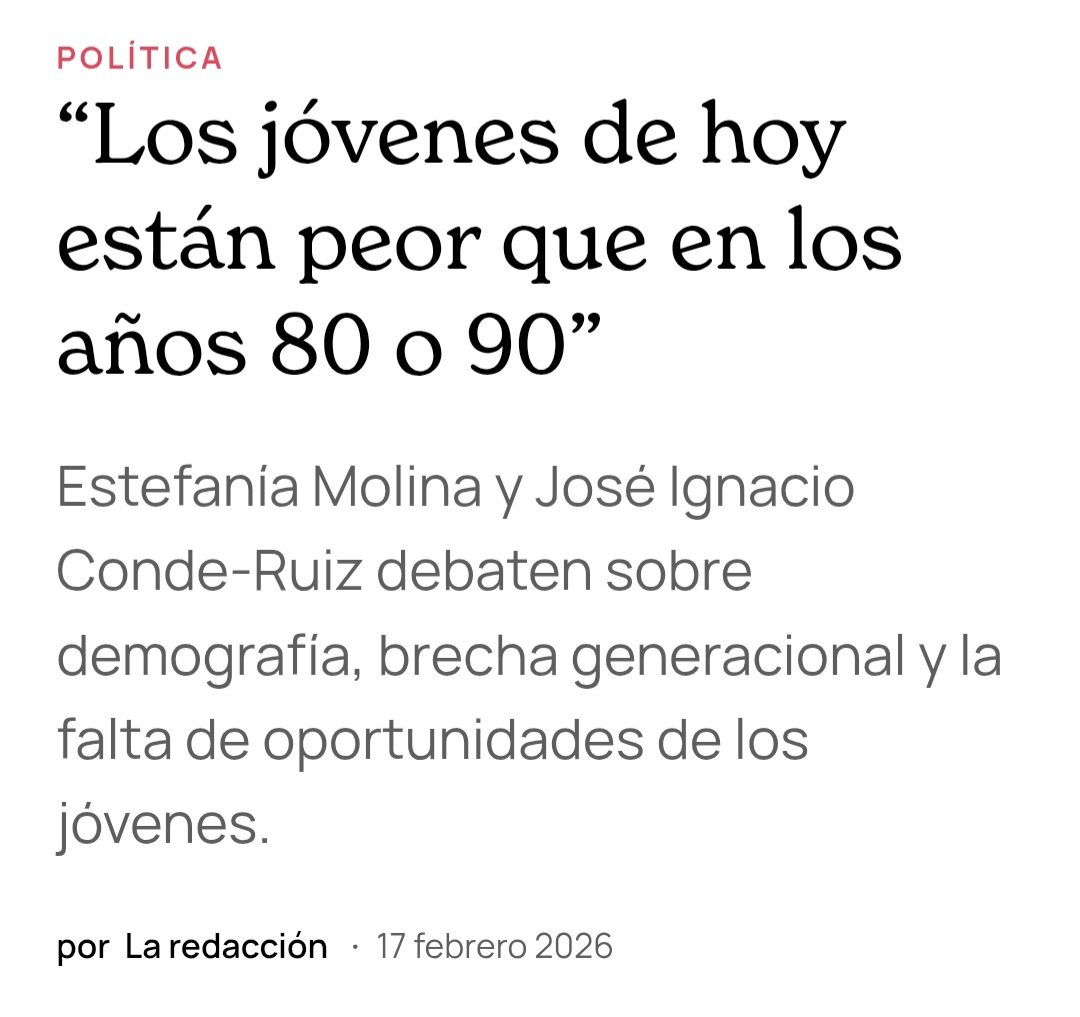 ✖️ Qué barbaridad de titular.

La vivienda es un problema diferencial, sí (tampoco fue fácil para otras generaciones, pero sea).

Ahora bien, digámoslo todo: sufren una tasa de paro mucho menor, tienen mejores salarios de entrada y condiciones...

1/3