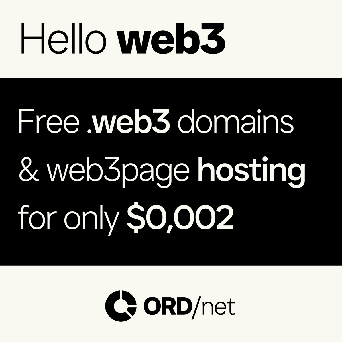 ORDNETio's tweet photo. Your website inscribed on the blockchain forever โ no renewals, no takedowns. HTML is inscribed on the blockchain โ๏ธ
$0.002 per inscription. Own your web3 future.
#ORDnet #BTC #BSV #ETH #SOL #Web3 #Blockchain #DecentralizedWeb #CryptoHosting https://t.co/4ElTgB9guE