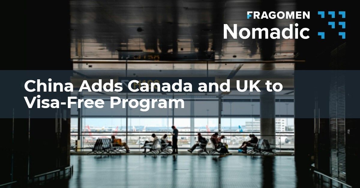 nomadicvisas's tweet photo. China's Ministry of Foreign Affairs has confirmed that it has extended its visa waiver policy to nationals of Canada and the UK, effective today, February 17th, 2026.

👉 https://t.co/R12ieigTa1

#GoNomadic #visaservices #traveltechnology #businesstravel https://t.co/01OmLFxofE