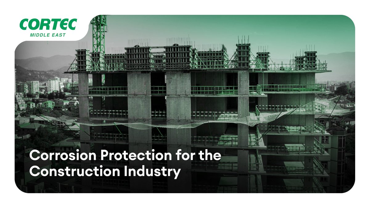 Cortecme's tweet photo. Protect your construction projects from corrosion with Cortec® solutions powered by patented MCI® technology. Extend the life of bridges, buildings, and concrete structures while reducing long term maintenance costs. Learn more: https://t.co/KMWzVj2M5n https://t.co/RBGqTMTY9H