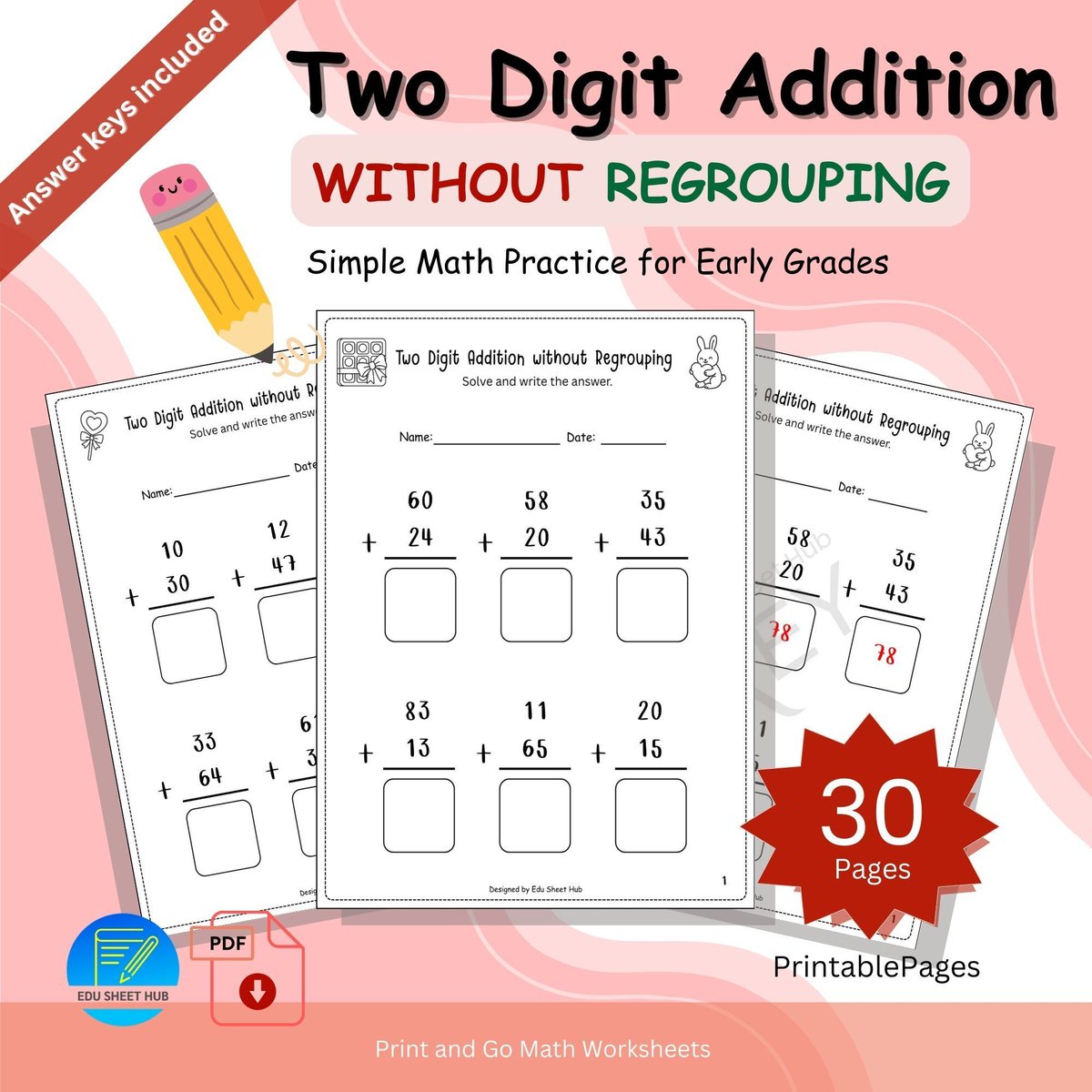 edusheethub's tweet image. Build strong addition foundations in early grades ➕

These two-digit addition without regrouping worksheets are classroom-ready, skill-focused, and save lesson planning time.

Explore now
👉 buff.ly/fXDFKT9

#EarlyMath #2ndGrade #MathTeachers #edusheethub