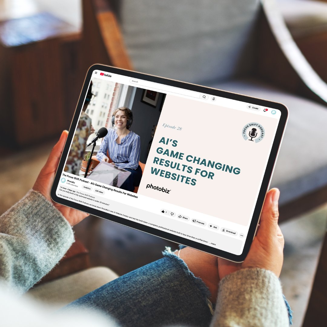 Have you listened to PhotoBiz’s Focus Shift Podcast? 🎙️

Each episode covers topics that help photographers get discovered, book more clients, and grow their business with confidence. 

Listen on Spotify: tinyurl.com/yerzbjhn
Listen on YouTube: tinyurl.com/mtyx8tz7