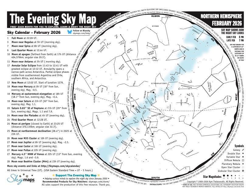 Skymaps | The Evening Sky Map tweet media