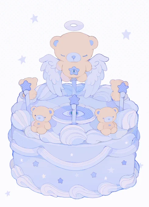 teddy cake .。.:*☆