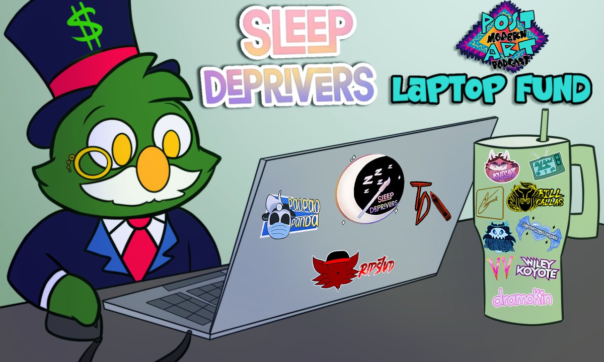 Hello everyone ! 
First stream of the year coming right up February 22nd: 4:00 PM EST !! 
Finishing what we started a couple of streams back and help our friend Post to get a new laptop! 

#fundraising #art #money #streaming