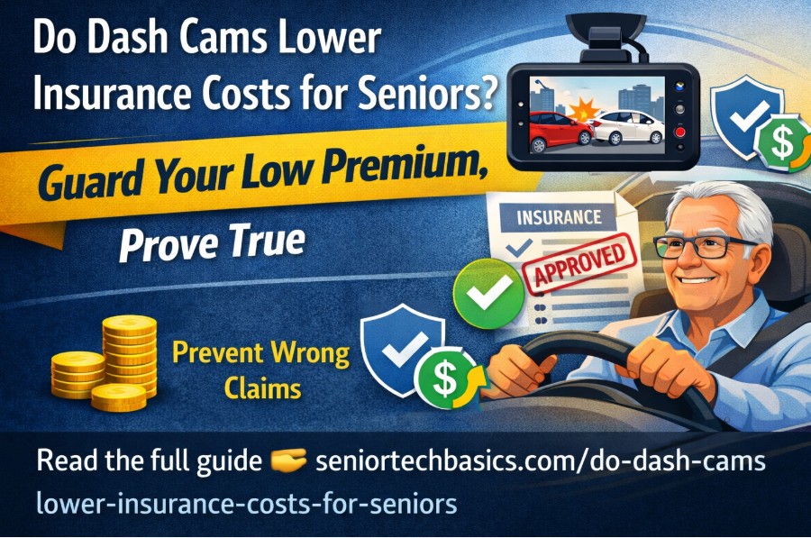 SeniorTechHQ's tweet image. Do dash cams lower insurance costs for seniors?

Not directly, but they can protect your low premium, prove you weren’t at fault, and prevent costly claims. That’s real savings for drivers on a fixed income.  
Read the full guide:  seniortechbasics.com/do-dash-cams-l…