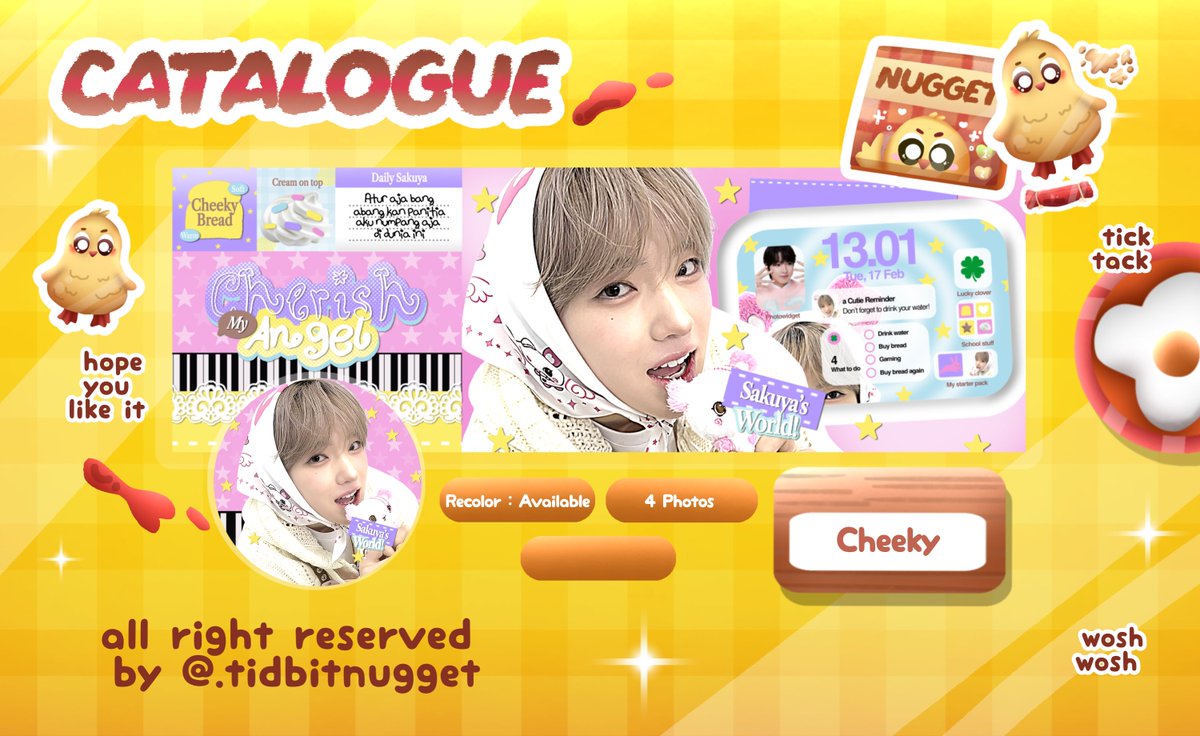 tidbitnugget's tweet image. Help repost ya temen temen, thank you!

Hai, aku ada bawa anak baru yg nantinya akan diup sebagai template layout, mohon bantu ospeknya yaa. Kalau ada kesamaan boleh langsung dm, thank you!

#zonauang #zonaba