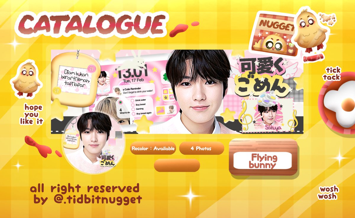 tidbitnugget's tweet image. Help repost ya temen temen, thank you!

Hai, aku ada bawa anak baru yg nantinya akan diup sebagai template layout, mohon bantu ospeknya yaa. Kalau ada kesamaan boleh langsung dm, thank you!

#zonauang #zonaba