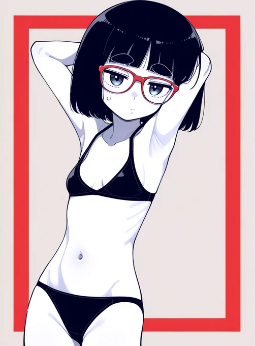 黒ビキニ太眉メイドさん 「いちおう言っとくけどさ…あんたってマニアックよね?」