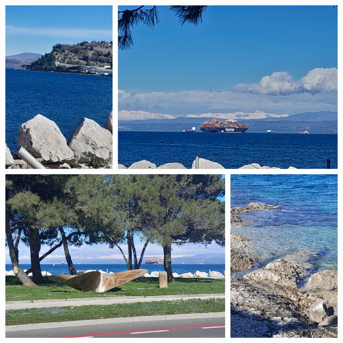 Danes nas sonce razvaja. Greetings from Izola.