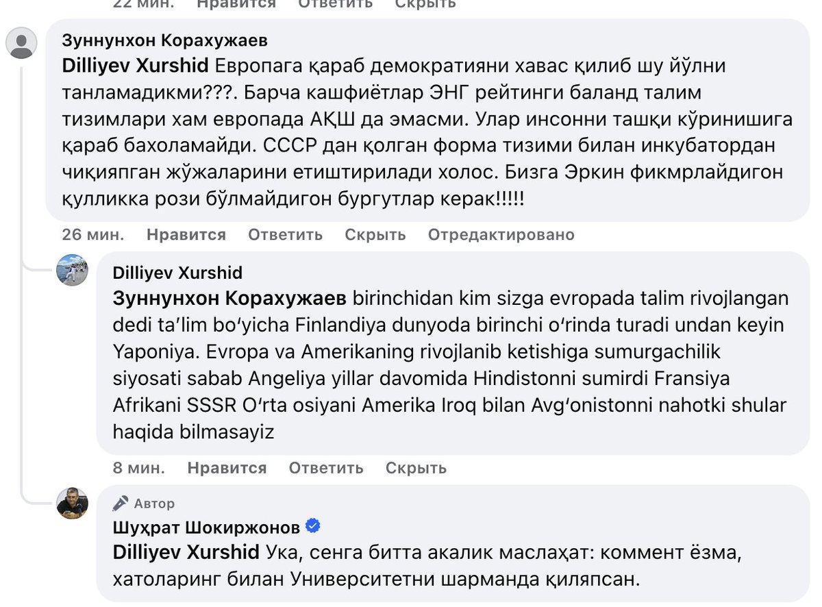 Shuhrat Shokirjonov tweet media