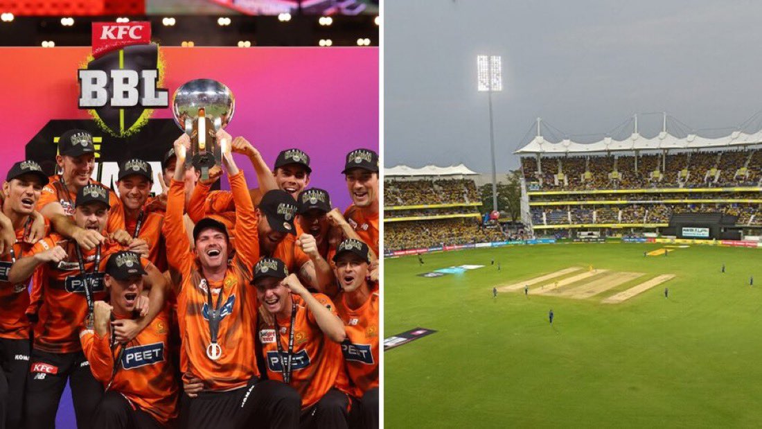 momin_abidhusen's tweet photo. ๐จ BIG BASH LEAGUE IN INDIA. ๐จ
- Cricket Australia contemplating to kick off the next season the Big Bash League in Chennai to attract Indian market. (SEN Cricket).
#BBL15 #BblCommunity #bigbashleague #T20WorldCup #T20Cricket #CricketTwitter #CricketFever https://t.co/8ikPcQ8oyI