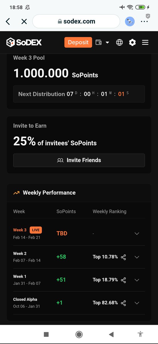 zhianksatria's tweet image. It's not about who's the highest, we're all winners. Every SoPoint earns an Airdrop.

sodex.com/join/ZHIANKSAT…

#SoDEX #SoPoint