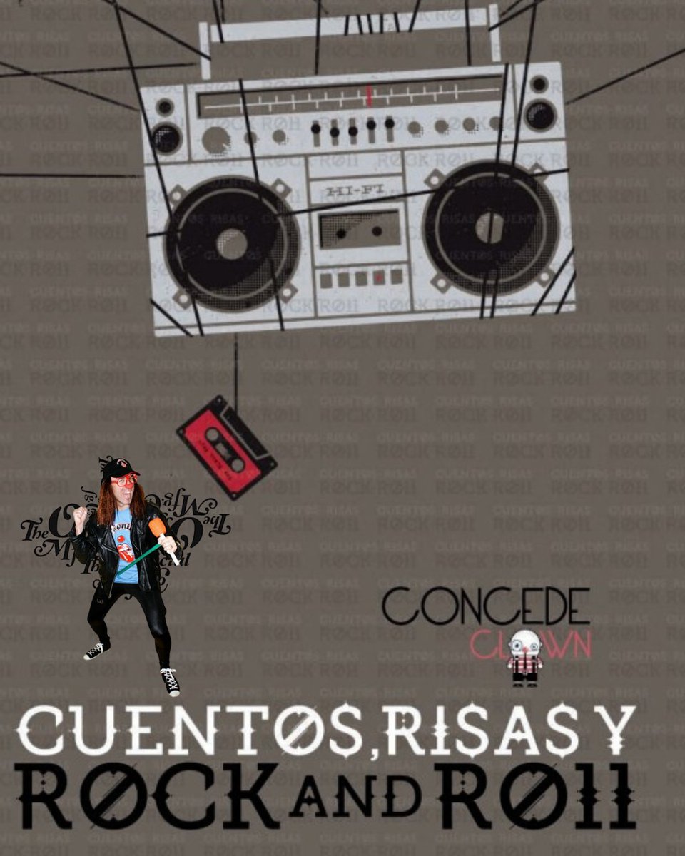 CUENTOS, RISAS Y ROCK &amp; ROLL
Esta tarde en el Polideportivo Municipal
18:00 h
Entrada gratuita
¡No te lo pierdas! 📷
#CircuitosEscénicos #carnaval