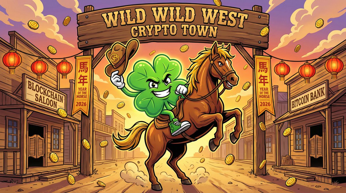 Happy New Year! The Year of the Horse, on which we'll ride like cowboys.

新年快乐！马年，我们将像牛仔一样骑马。

#YearOfTheHorse $LKY #memecoin #马年大吉