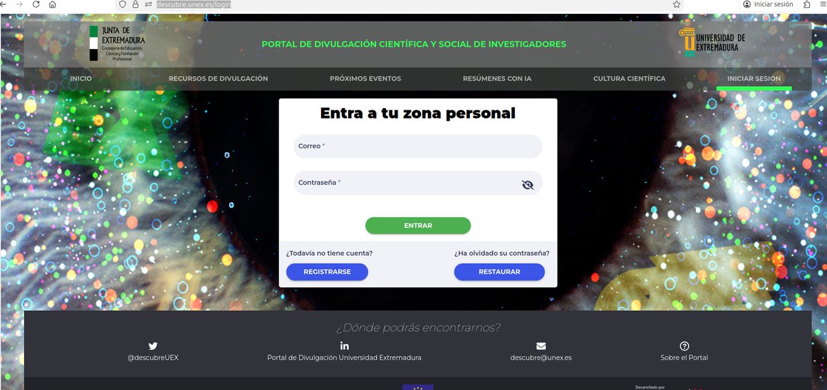 Portal de Divulgación UEX tweet media