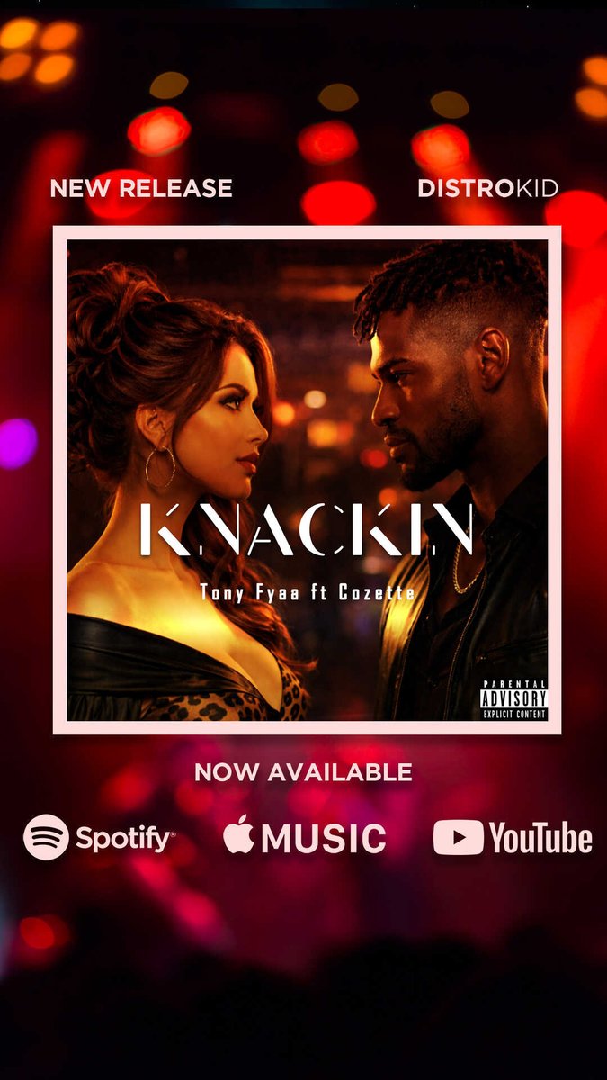 FyaaThony's tweet photo. "New heat alert! ๐ฅ Have you heard 'Knacking' yet? Click below to add it to your playlist. ๐ฟ"https://t.co/mtJW0RSlrC๐๐ฅ
๐ถ๐ง๐บ๐#badgal #dancehall #newmusic #outnow #vibes
#Knacking #Cozette #NewMusic #SupportLocalMusic #WorldWideRelease https://t.co/tnWXV90KSI