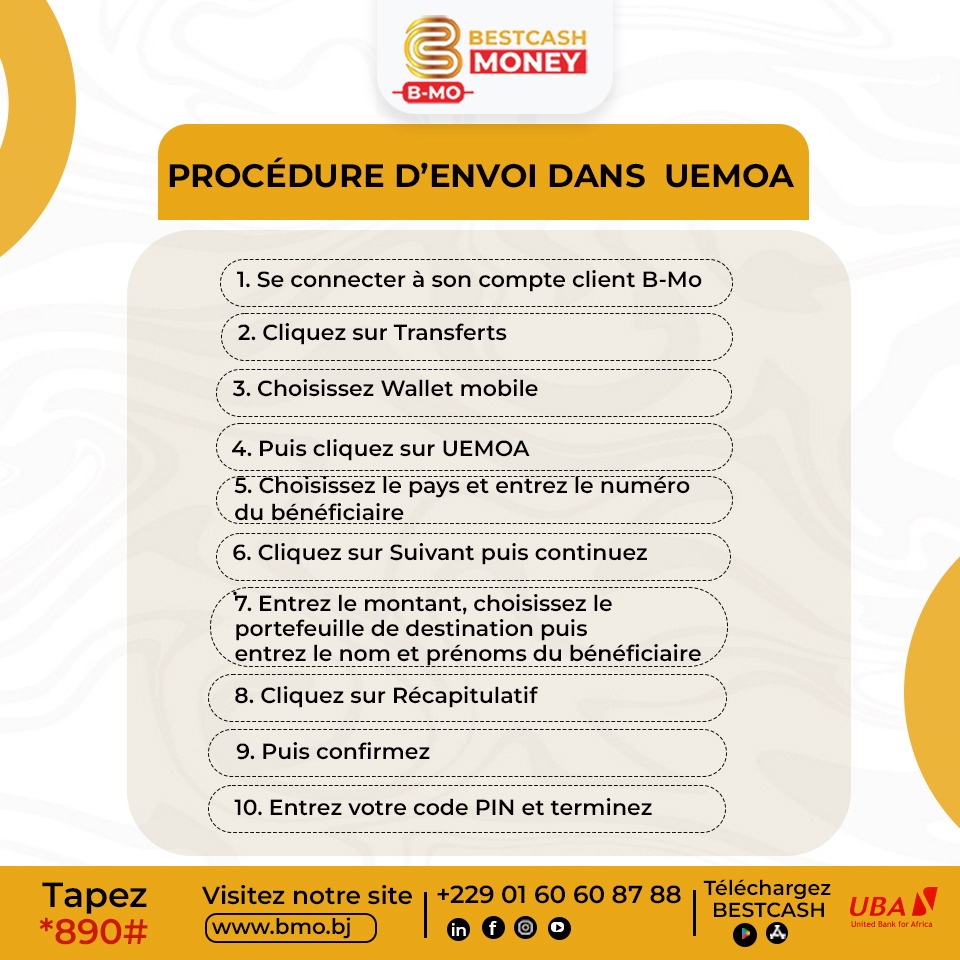 Bestcashoff's tweet photo. Envoyez de l'argent dans l'espace UEMOA en toute simplicité et sécurité avec B-MO ! 🌍💸
La solution rapide pour rester proche de vos contacts, où qu'ils soient dans la zone. 🚀
#BMO #UEMOA #TransfertDArgent #Digital https://t.co/c7M49J6iDD