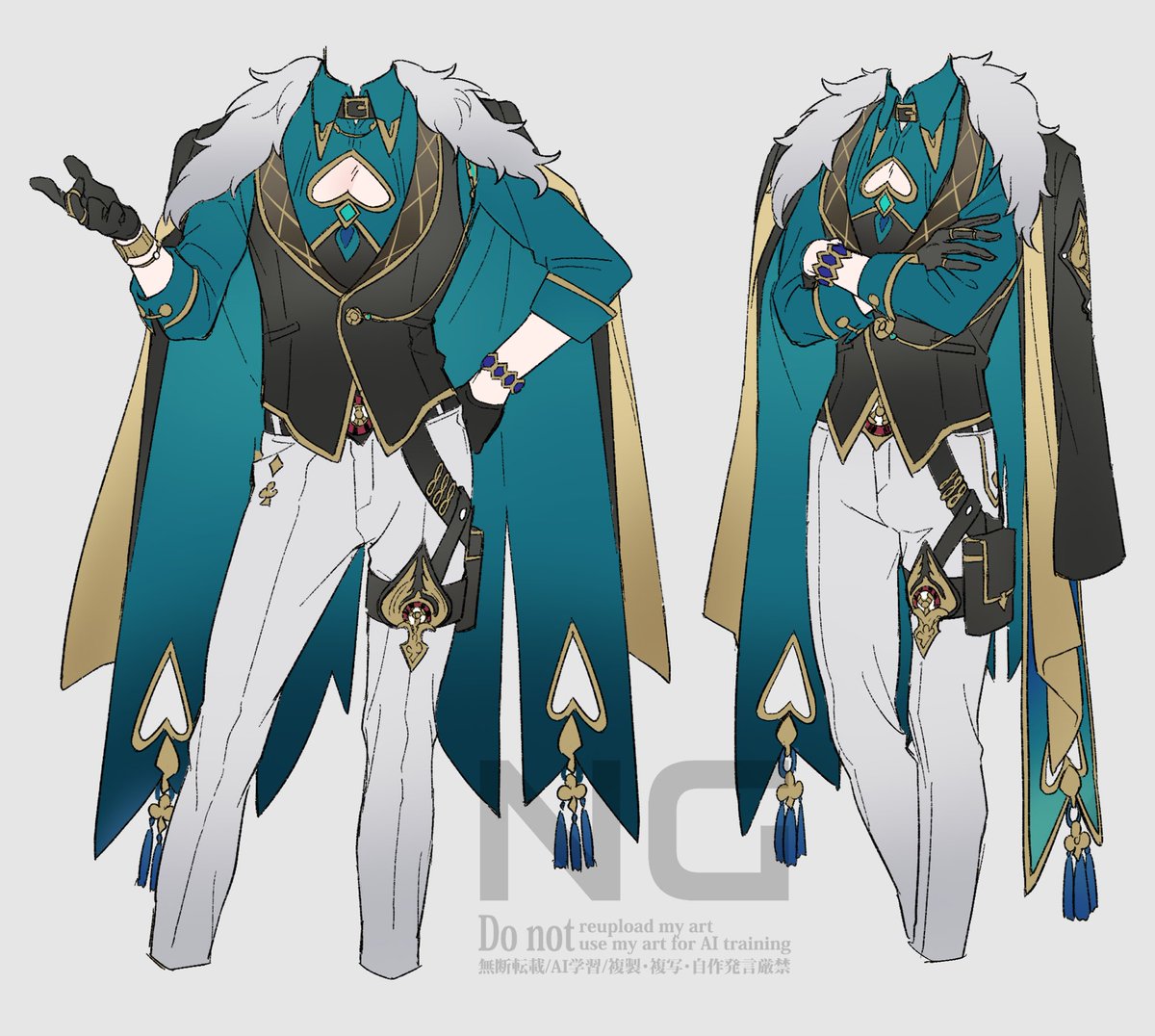 肩かけコートのシルエットと身体の差にヘキを感じるんですよね…