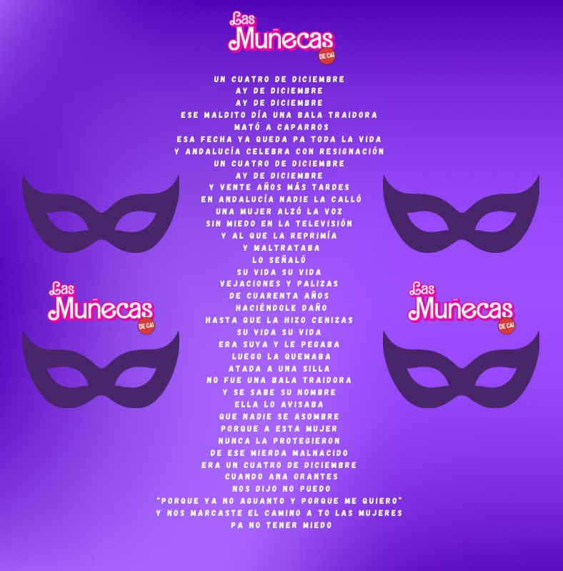 Antifaz Violeta. 
💜💜💜💜💜