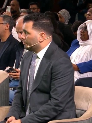 عماد متعب من حفل قرعة ربع نهائي دوري أبطال أفريقيا 