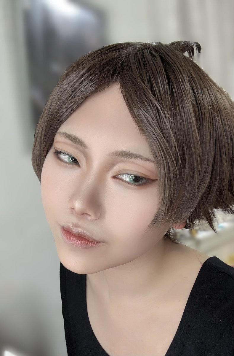 衣装なし/メイクのみ
角名君やりました👏
思ったよりにあってない！？