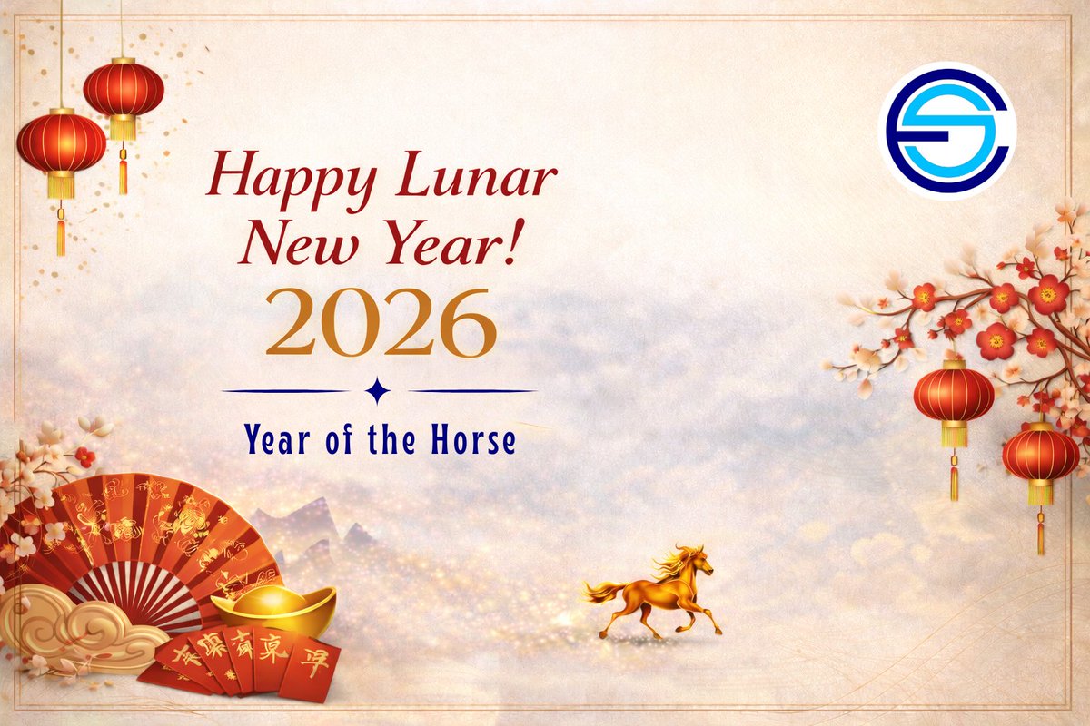 Happy Lunar New Year! 🐎

As we welcome the Year of the Horse 2026, may its spirit of energy, determination, and freedom inspire us to move forward with confidence and purpose.

Wishing everyone a year of strength, success, and prosperity. ✨

#LunarNewYear2026 #YearOfTheHorse