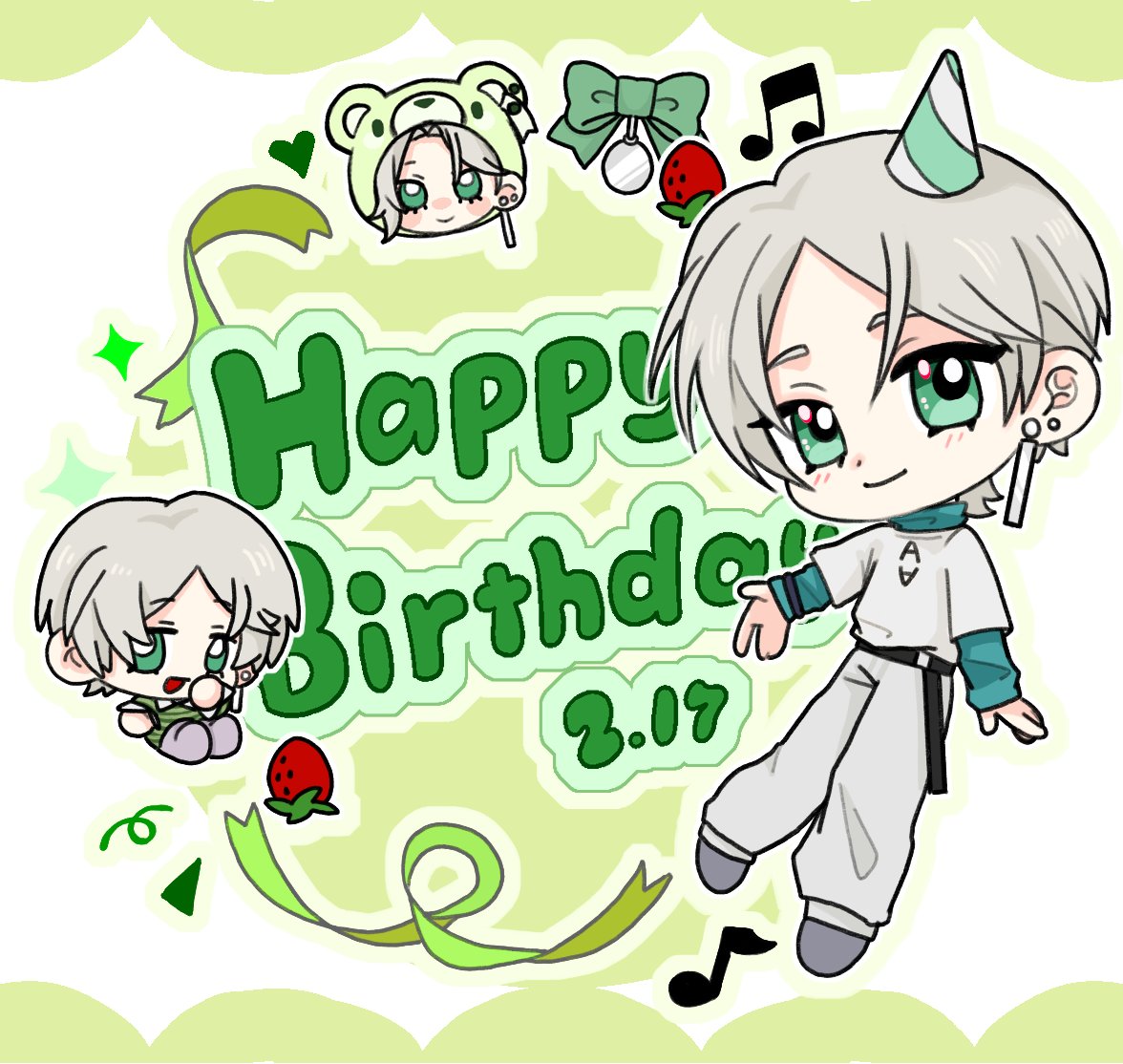 伊織、お誕生日おめでとうございます！🎂💚
#宝田伊織応援中 
#宝田伊織誕生祭2026