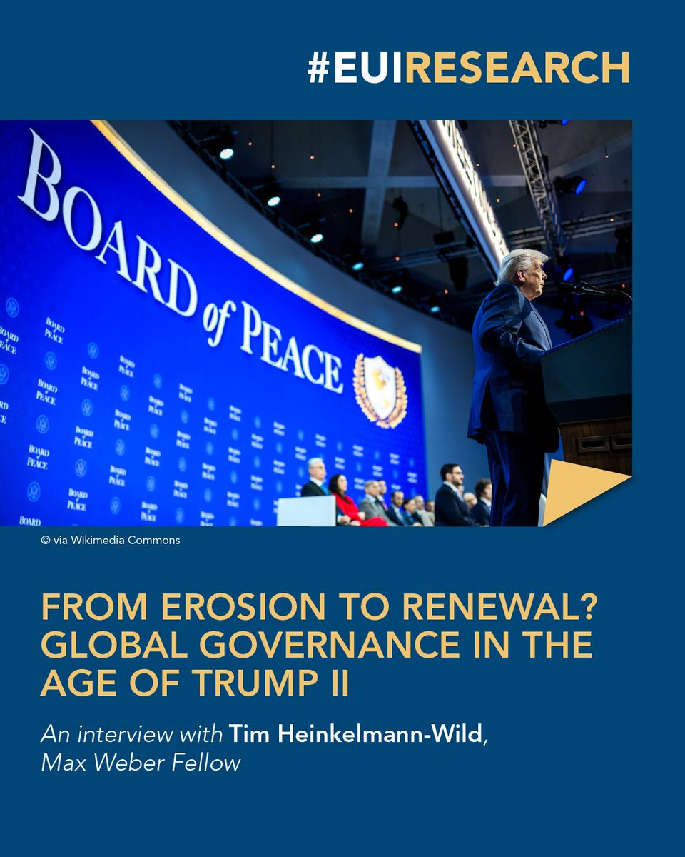 heinkelmannwild's tweet photo. How has #Trump 2.0 challenged the rules-based order? Is the transition into a power-based order inevitable?
For the @EUI_EU's #EUIResearch, I took stock of one year of Trump’s 2nd presidency:
https://t.co/0pgbbp0hwC https://t.co/yQ3VdW20l0