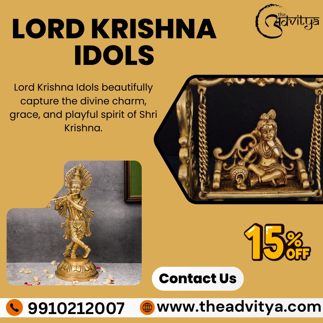 theadvityabrass's tweet image. Lord Krishna Idols beautifully capture the divine charm, grace, and playful spirit of Shri Krishna. For more information visit: theadvitya.com/collections/lo…

#KrishnaIdol #LordKrishnaIdols #KrishnaStatue #GodIdols #BuddhaStatue #GaneshIdol