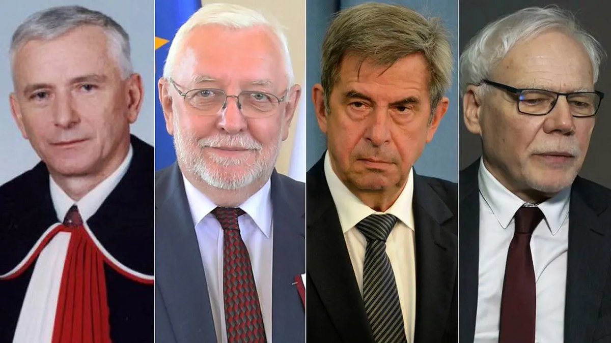Byli prezesi i wiceprezesi legalnego TK ostrzegają w oświadczeniu, że PiS chce zablokować wybór nowych sędziów do Trybunału Konstytucyjnego‼️ 
Pomóc ma w tym m.in. danie prezydentowi prawa do zablokowania ślubowania nowych sędziów. 
Byli prezesi podkreślają, że