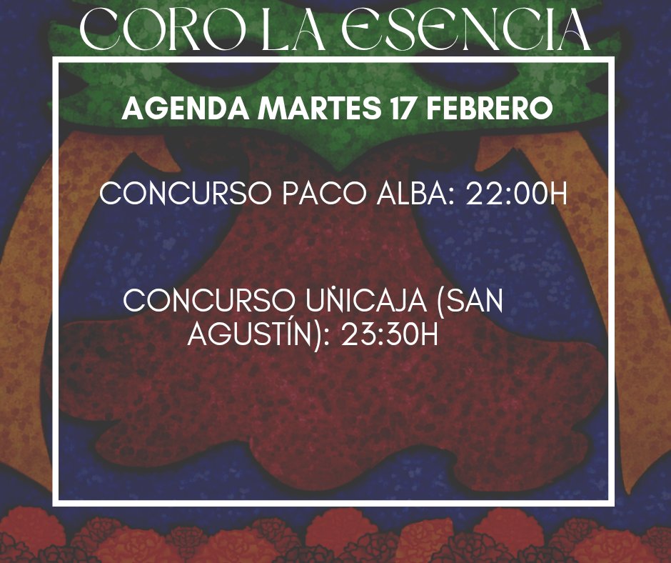 Coro de JM Pedrosa y David Fdez. tweet media