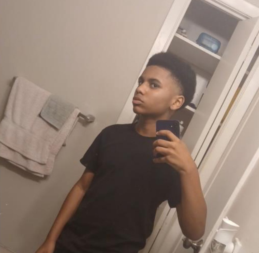 kcpolice's tweet photo. MISSING: Edwin Frett, B/M, 12 years old, 5’02”, black hair, brown eyes
Wearing a green jump suit with tan Jordans 
Frett was last seen on 02/16/26 around 1155 PM in the area of 106th and N. Locust Ct.   If you see Edwin, please call 911 immediately. https://t.co/TShQdCSOsk