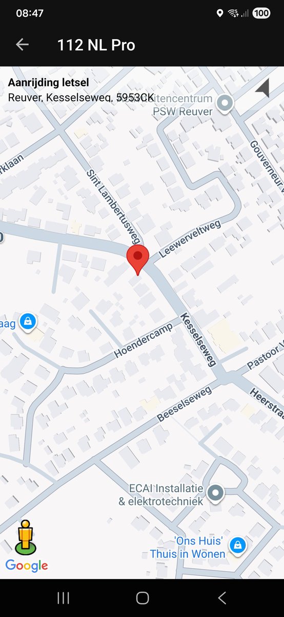 Aanrijding vermoedelijk met letsel