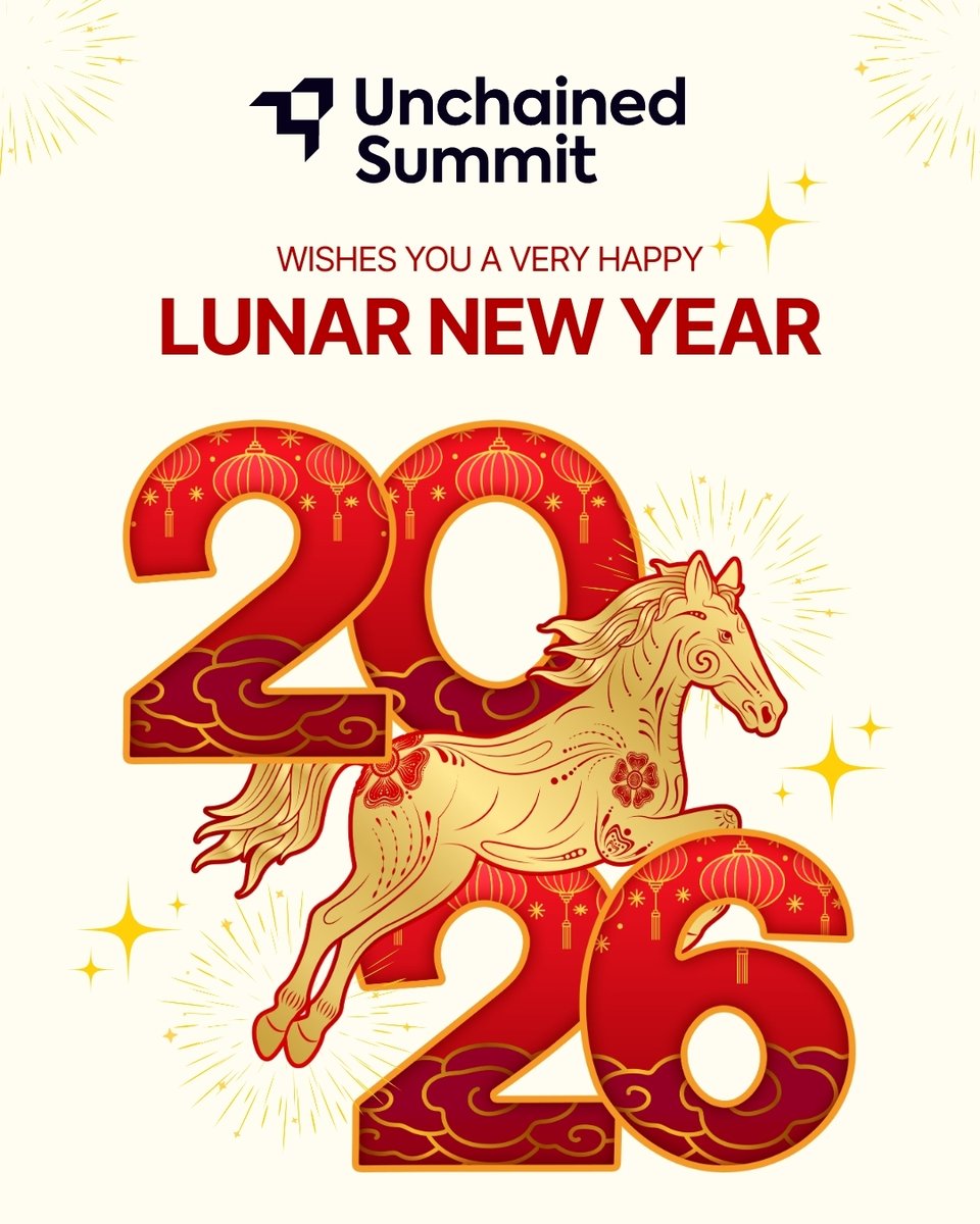 UnchainedSummit's tweet photo. The Lunar New Year marks a fresh season of renewal and ambition.
Wishing our global community a year of growth, clarity, and meaningful momentum.
#UnchainedSummit #EventbyAeternum #LunarNewYear2026 #Web3Leaders #CryptoConferences https://t.co/LVGI7tQcAI