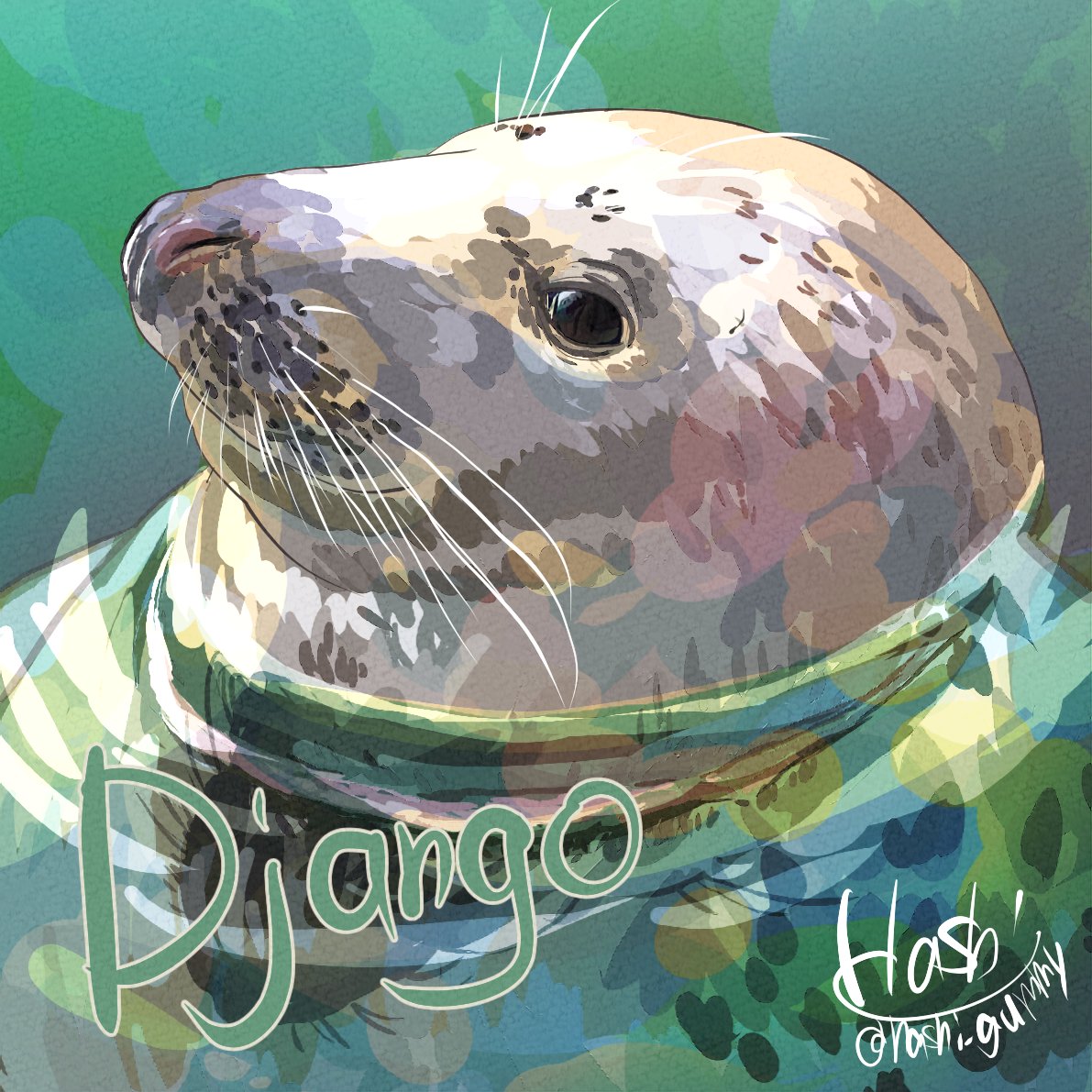 Django - ジャンゴ
WEC保護アザラシ
水曜に検査を受けることになっているジャンゴ🦭✨
彼女の苦難は続いていますが、元気にワッデン海へ帰るためにも、頑張ってほしいと願っています
検査を無事に受けることができ、その結果から良い治療が見つかりますように❤️‍🩹

イラストは、あやさん <a href="/cheval777/">あや(Aya）</a>