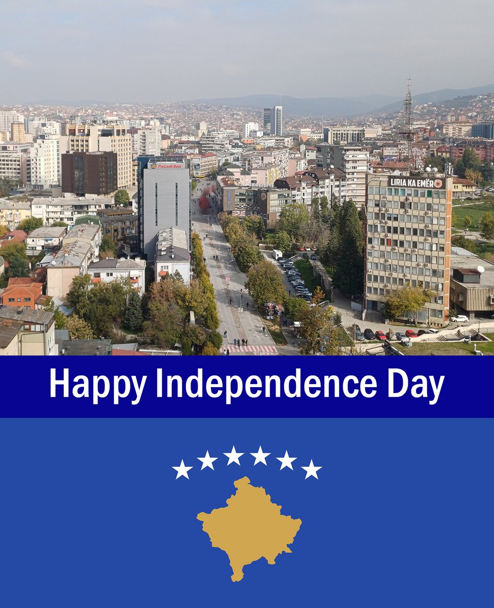 Happy Independence Day, #Kosovo 🇽🇰

#KosovoIndependence #Kosovo18Years