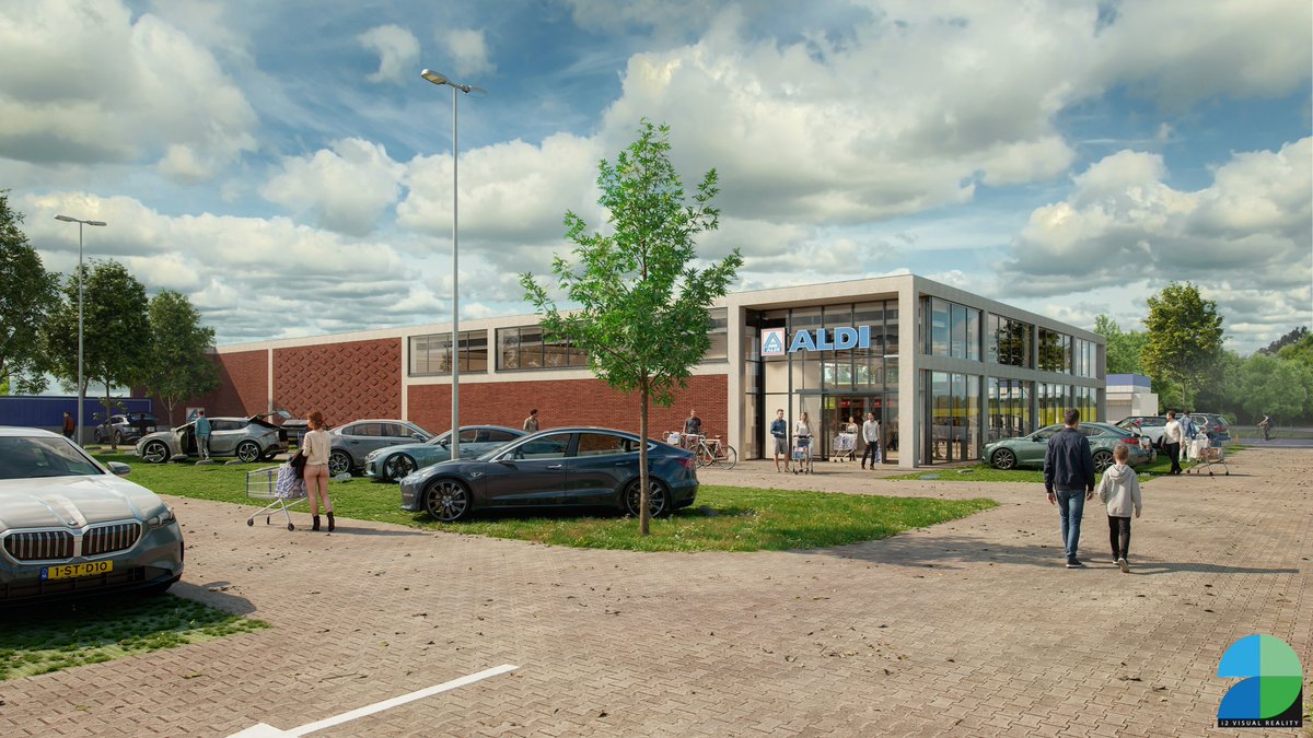 i2_visual_r's tweet photo. Artist impression Aldi Emmen

In Emmen gaat Aldi een 3de winkel openen. Wij maakten een artist impression voor Aldi Vastgoed van dit nieuwe filiaal. https://t.co/Pat46TuqWK