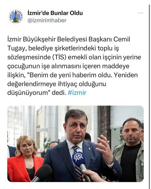🇹🇷 Aziz Milletimize olan sorumluluğumuz gereği diyoruz ki; 

👉İzmir’de belediyeciliğin geldiği nokta, köklü bir yeniden yapılanma ihtiyacını açıkça gösteriyor.. 

👉Hizmet üretmesi gereken bir yapı, verimlilik yerine alışkanlıkları koruyan bir düzene sıkışmış durumda..

Çalışan