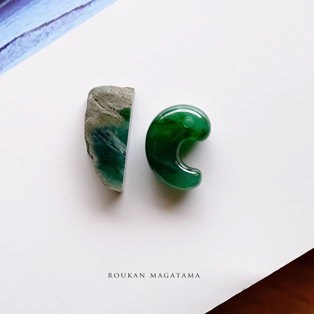 jadeite_joytec's tweet photo. ついに完成❗️
高品質な翡翠勾玉、誕生✨
ろうかん輝き、そして麗しいツヤ。
制作された原石と共に。
これぞ究極の芸術品です。
20日(金)翡翠ナイトで登場します❗️
#翡翠 #勾玉 #ろうかん #芸術 #翡翠ナイト #原石 https://t.co/KCPh7UZRgT